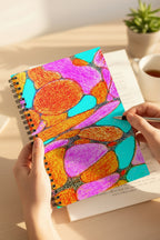 Vibrant Pop Abstract Notebook | Colorful Aesthetic Spiral Journal