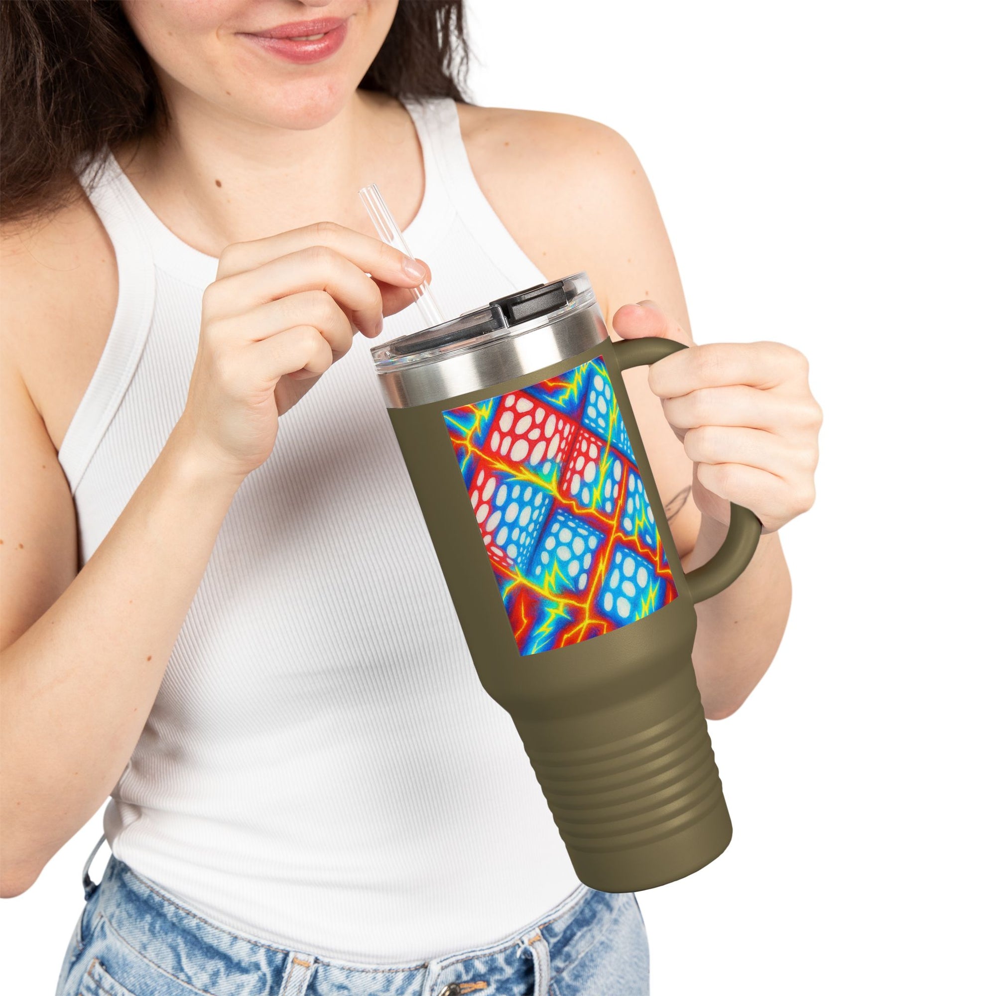 Colorful Travel Mug | Artistic Stainless Steel Tumbler