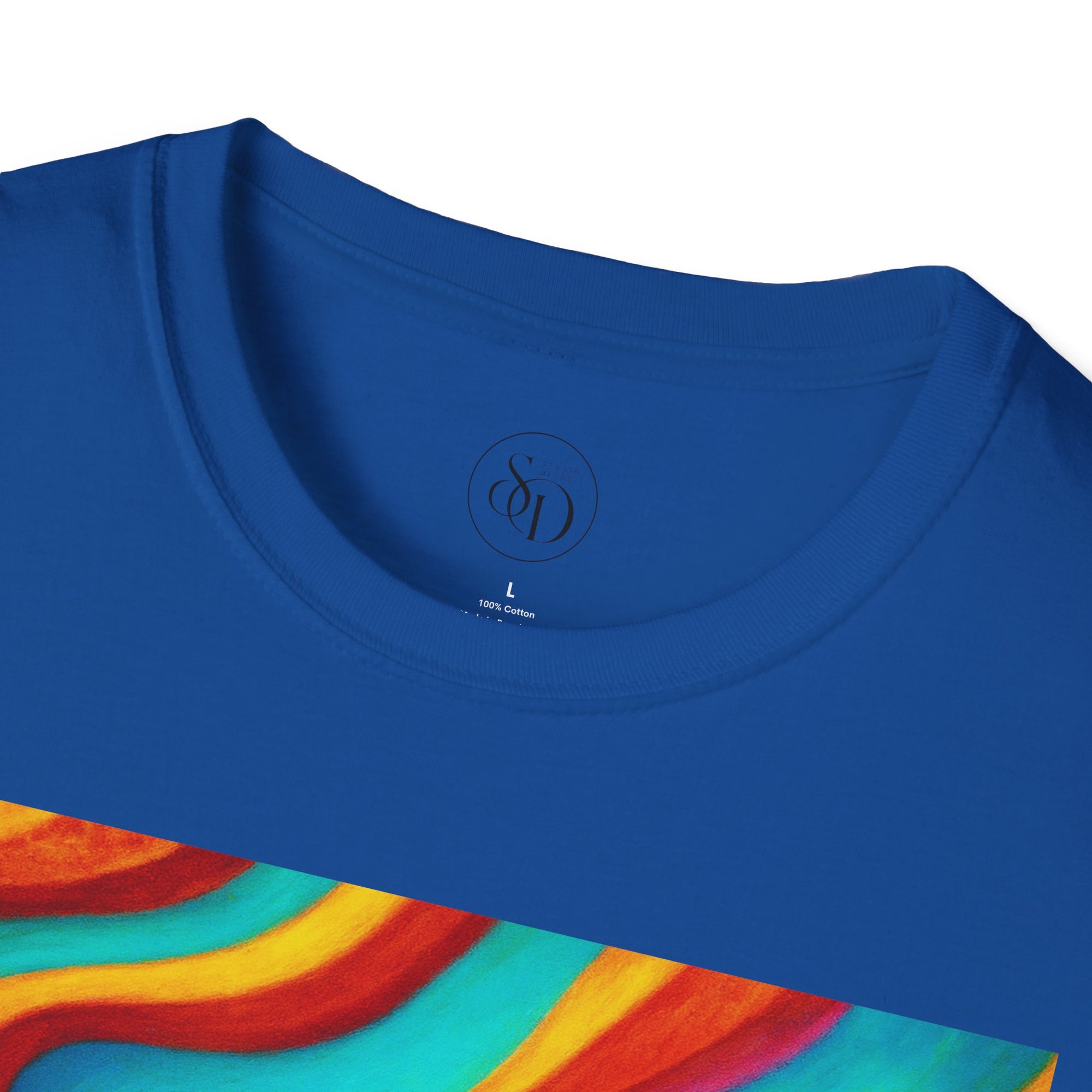 Colorful Swirl T-Shirt | Vibrant Retro Wave Tee