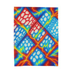 Colorful Plush Blanket | Cozy Velveteen Throw | Kids Room Decor