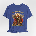 Christian Warrior T-Shirt | God Is My Strength & Protection | Faith Shirt