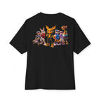 Anthropomorphic Street Crew Tee — Cartoon Fox & Friends Graphic T‑Shirt