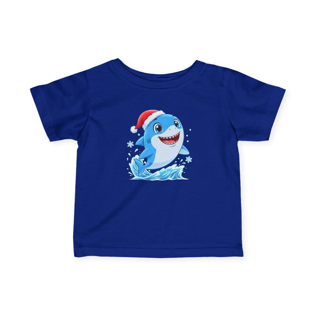 Christmas Shark Kids T-Shirt | Cute Ocean Animal Holiday Tee for Toddlers