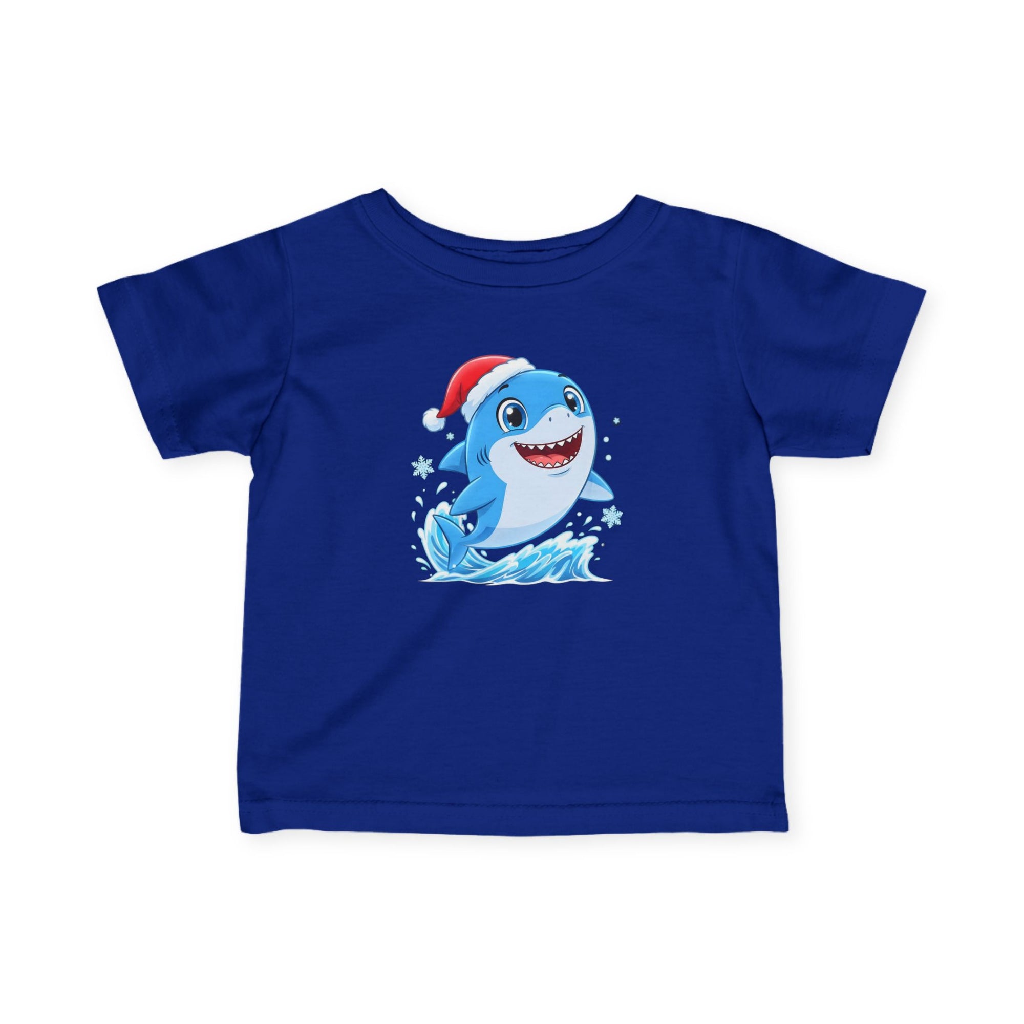 Christmas Shark Kids T-Shirt | Cute Ocean Animal Holiday Tee for Toddlers