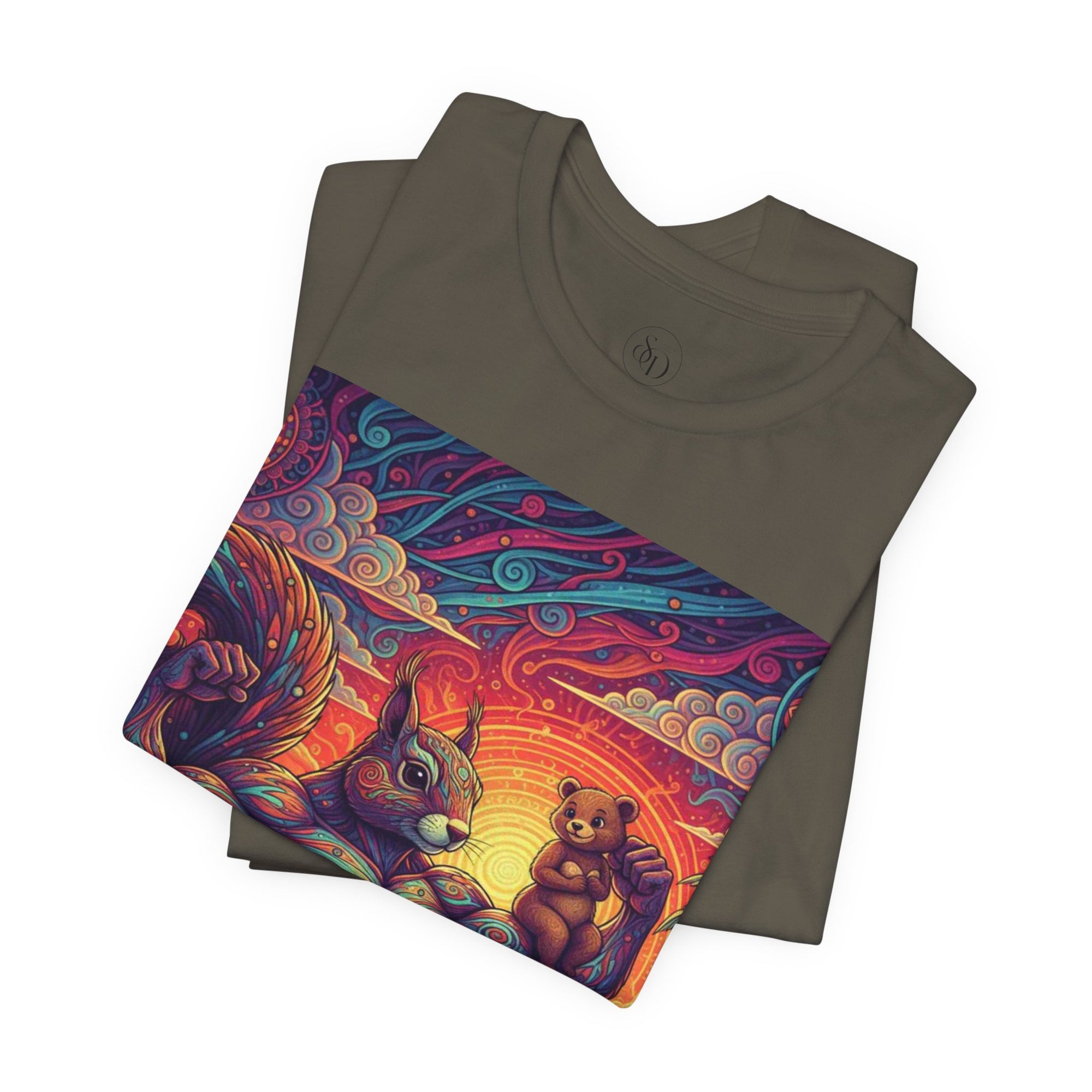 Muscular Squirrel T-Shirt | Funny Fantasy Animal Tee
