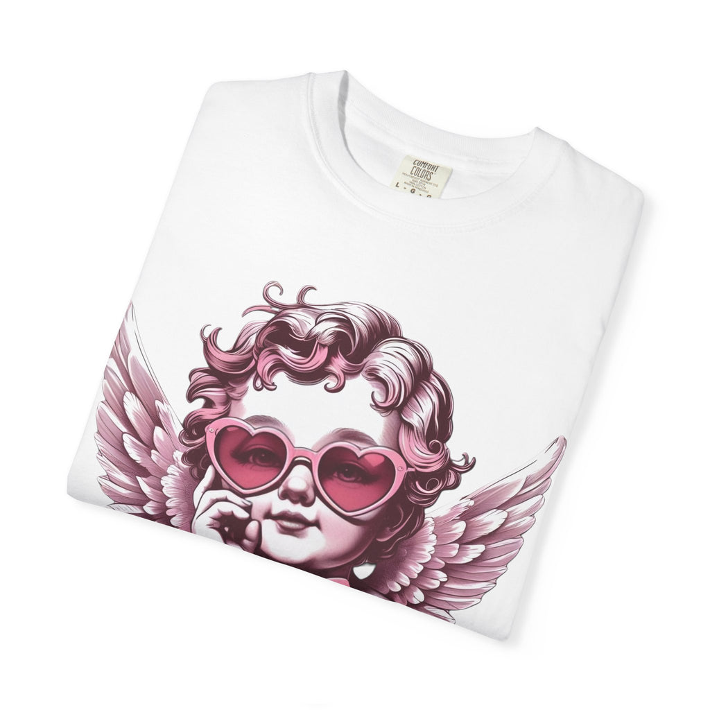 Cherub Heart Sunglasses T-Shirt | Cute Cupid Valentine Tee