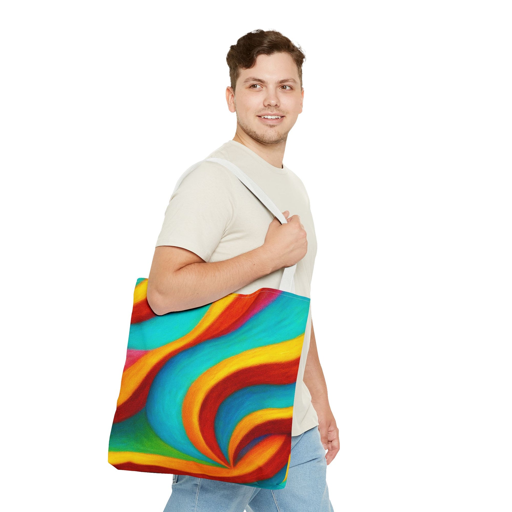 Colorful Swirl Tote Bag - Vibrant, Artful Shopping Companion for Everyday Use, Beach, Travel, Gifts, Eco-Friendly, Reusable
