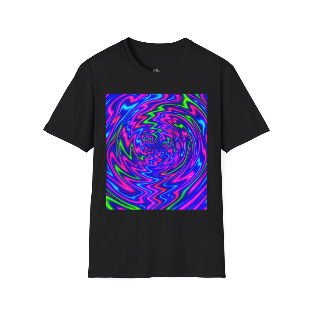 Psychedelic Swirl T-Shirt | Neon Trippy Vortex Tee