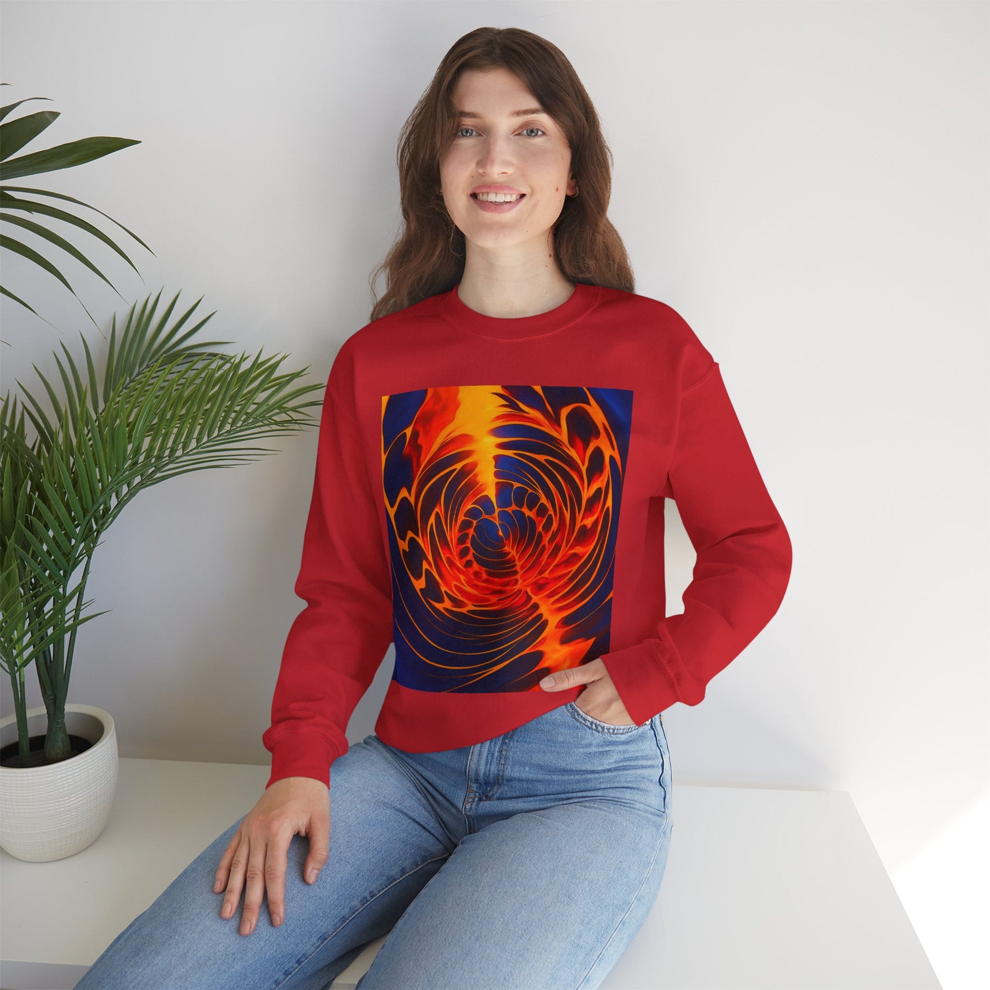 Colorful Swirl Sweatshirt | Unisex Graphic Crewneck