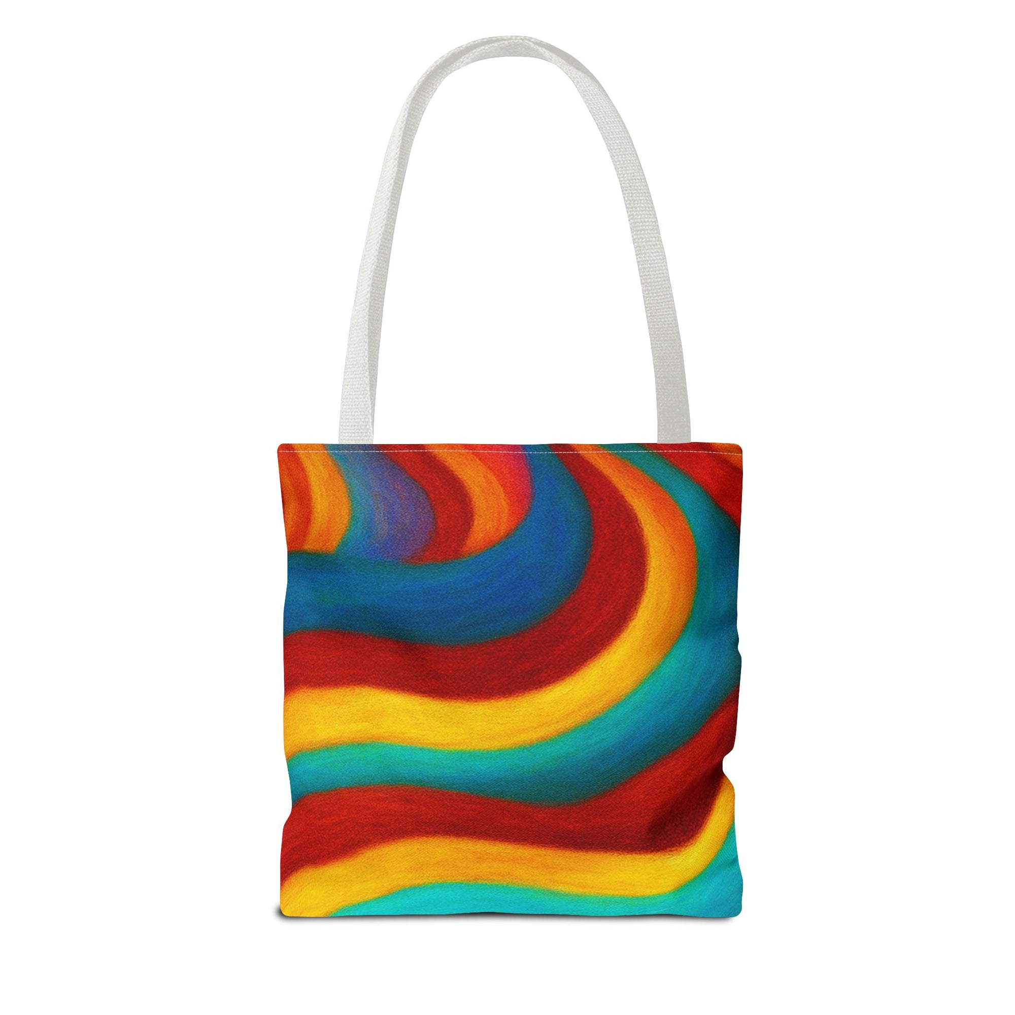 Colorful Swirl Tote Bag | Abstract Rainbow Shopping Bag | Reusable