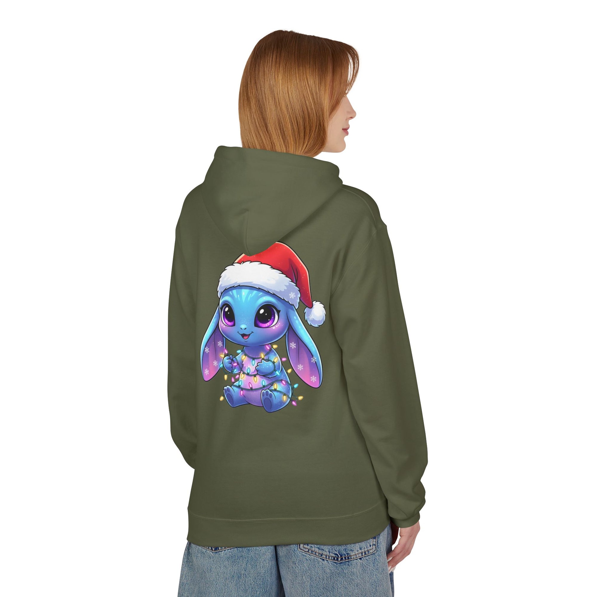 Cute Alien Christmas Hoodie | Blue Monster Holiday Sweatshirt | Fun Unique Gift