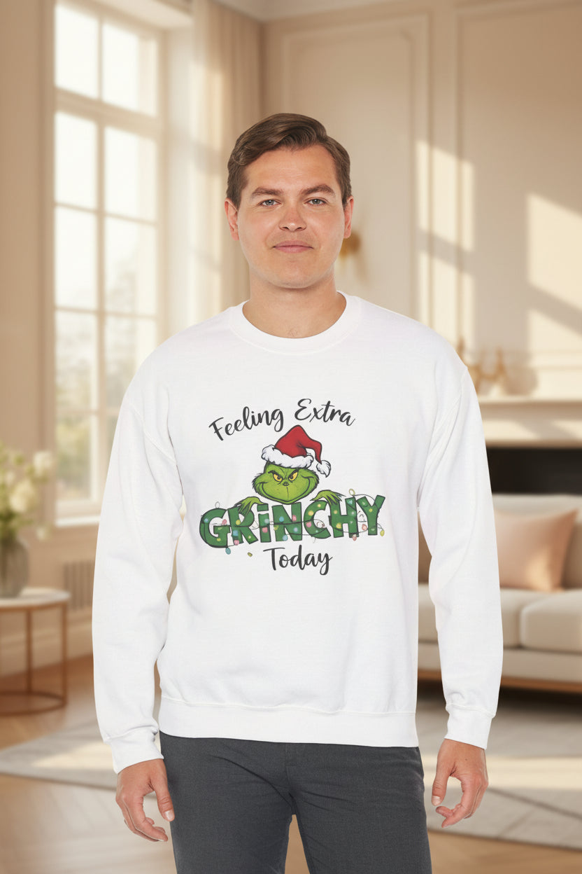 Grinch Christmas Crewneck | Funny Cozy Sweatshirt