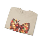 Christmas Bow Sweatshirt | Holiday Lights Crewneck
