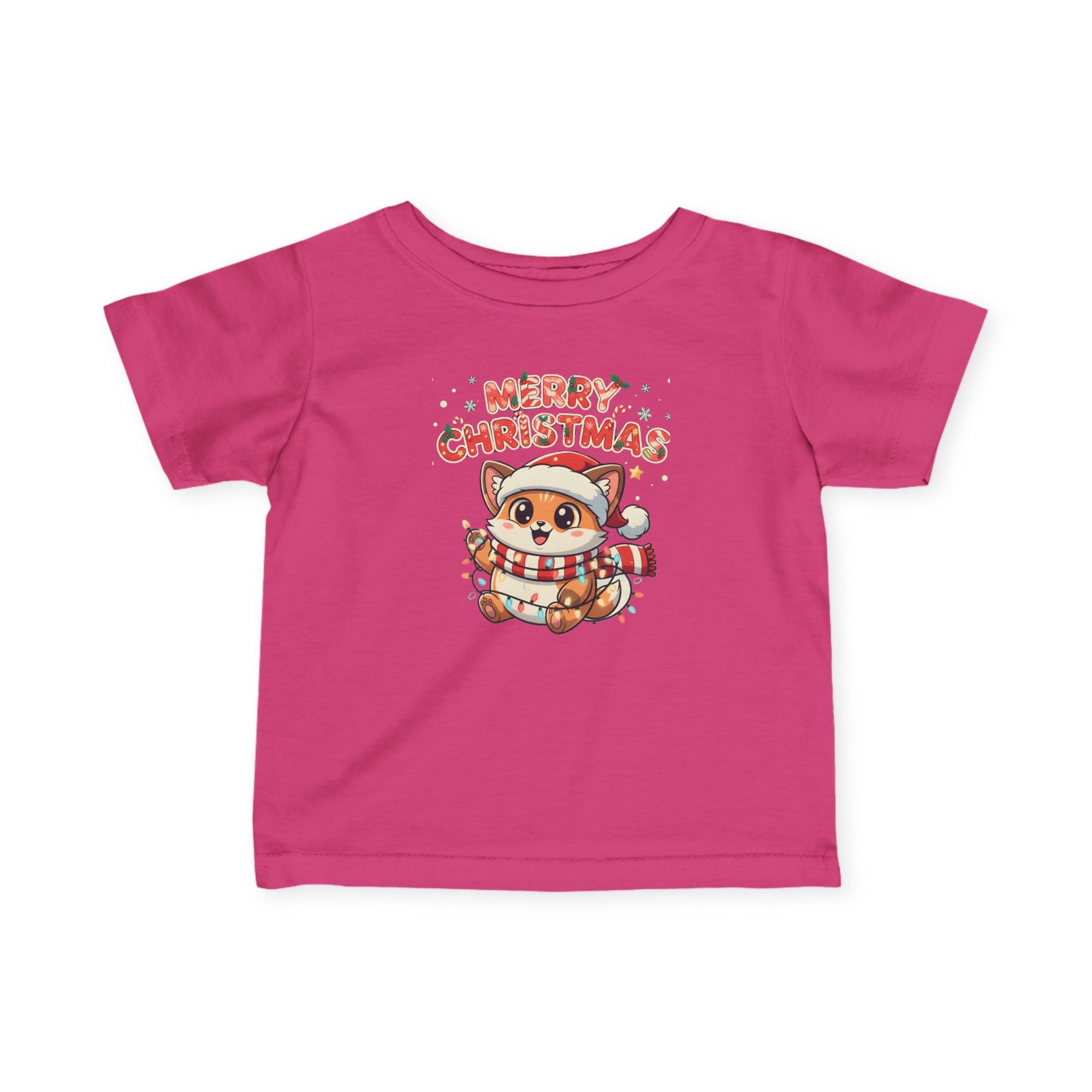 Cute Christmas Squirrel Toddler Tee | Merry Woodland Animal Holiday Shirt | Baby Gift