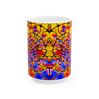 Bold Abstract Mug | Colorful Ceramic Coffee Cup | Modern Kitchen Decor