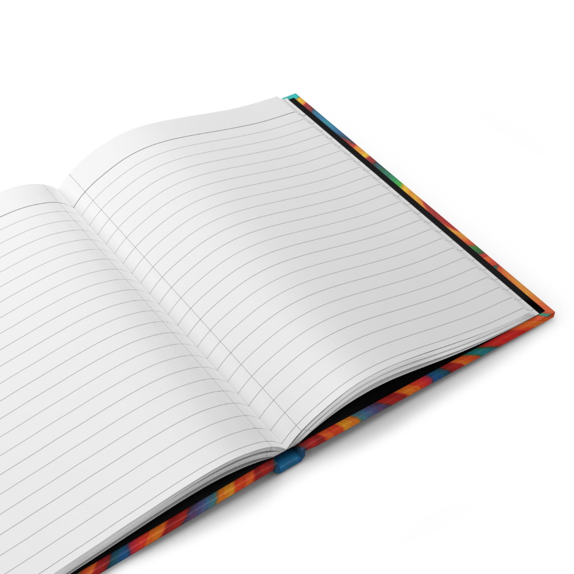 Retro Wave Abstract Notebook | Colorful Vintage Art Journal