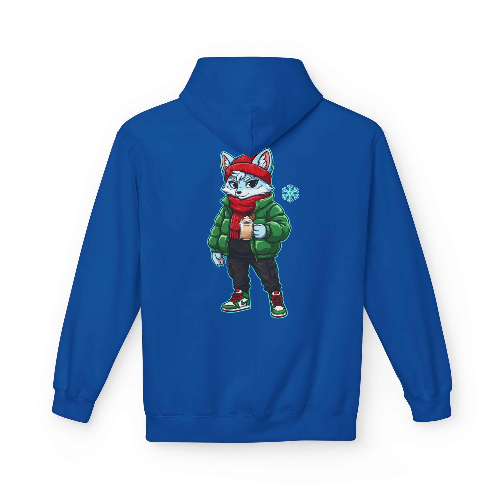 Cool Fox Character Hoodie | Cool Cyber Wolf Christmas Hoodie | Unique Gamer Gift