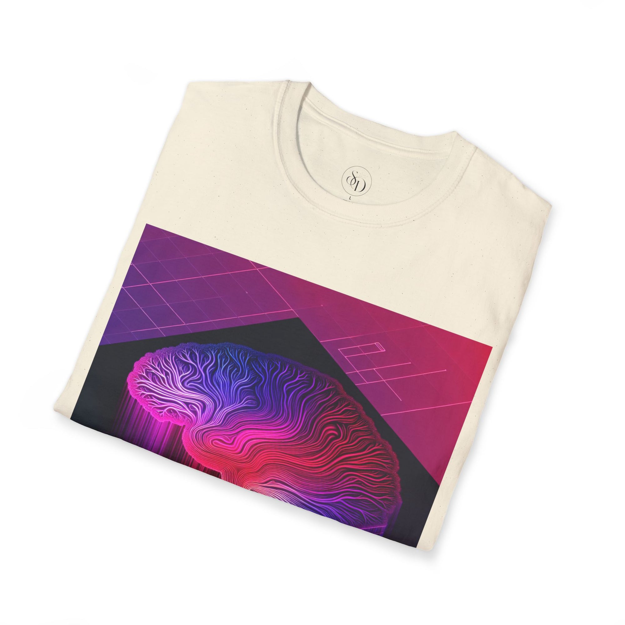 Abstract Neon Art Unisex T-Shirt | Vibrant Print on Demand Tee | Colorful Graphic Top | Modern Streetwear Shirt for Men & Women