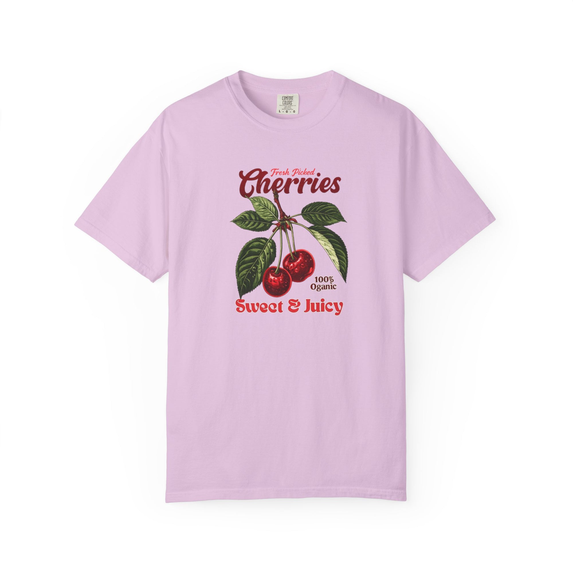 Cherry Vintage Tee — "Fresh Picked Cherries: Sweet & Juicy" Graphic T-Shirt