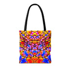 Colorful Abstract Tote Bag | Vibrant Art Shopper