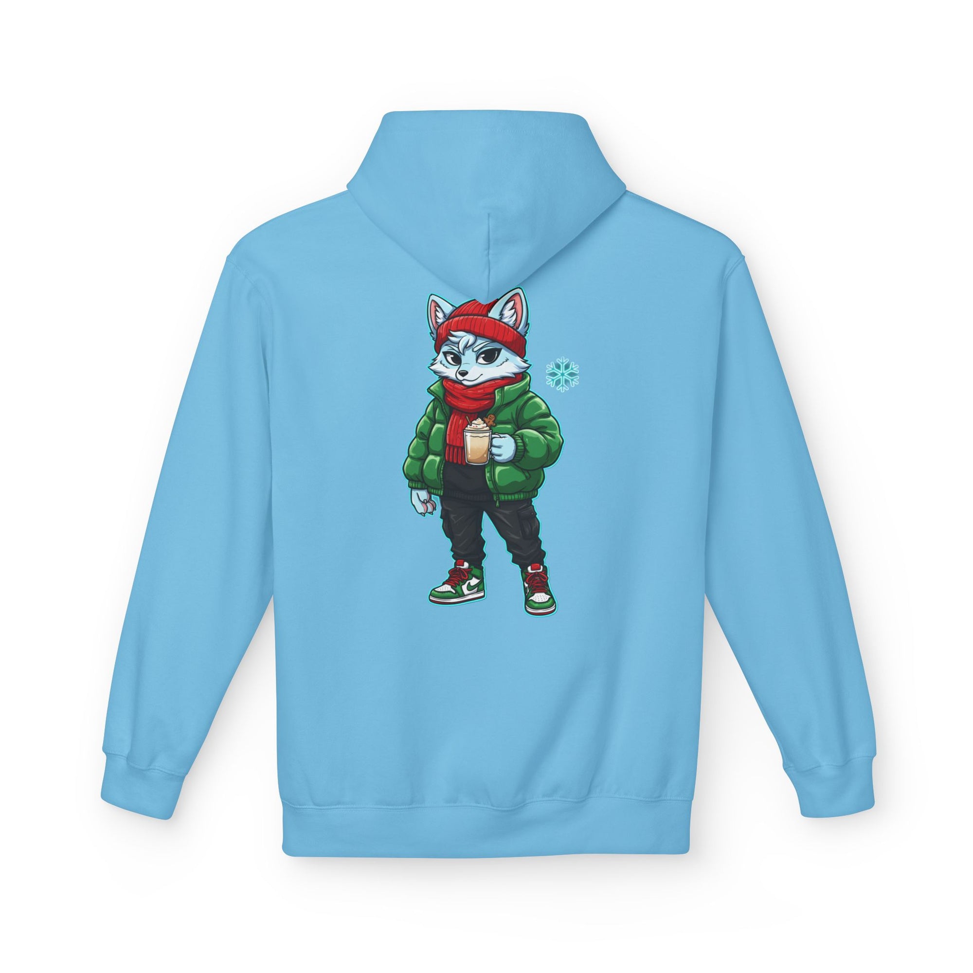 Cool Fox Character Hoodie | Cool Cyber Wolf Christmas Hoodie | Unique Gamer Gift