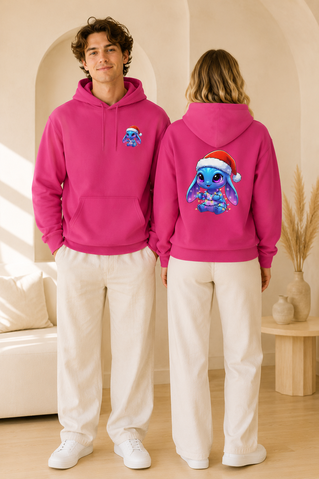 Cute Alien Christmas Hoodie | Blue Monster Holiday Sweatshirt