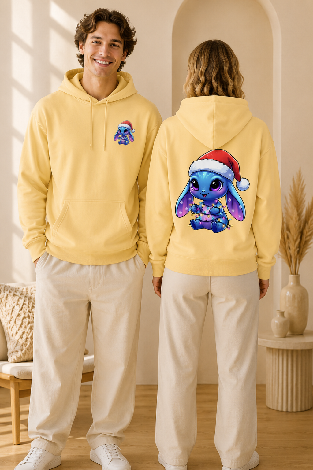 Cute Alien Christmas Hoodie | Blue Monster Holiday Sweatshirt