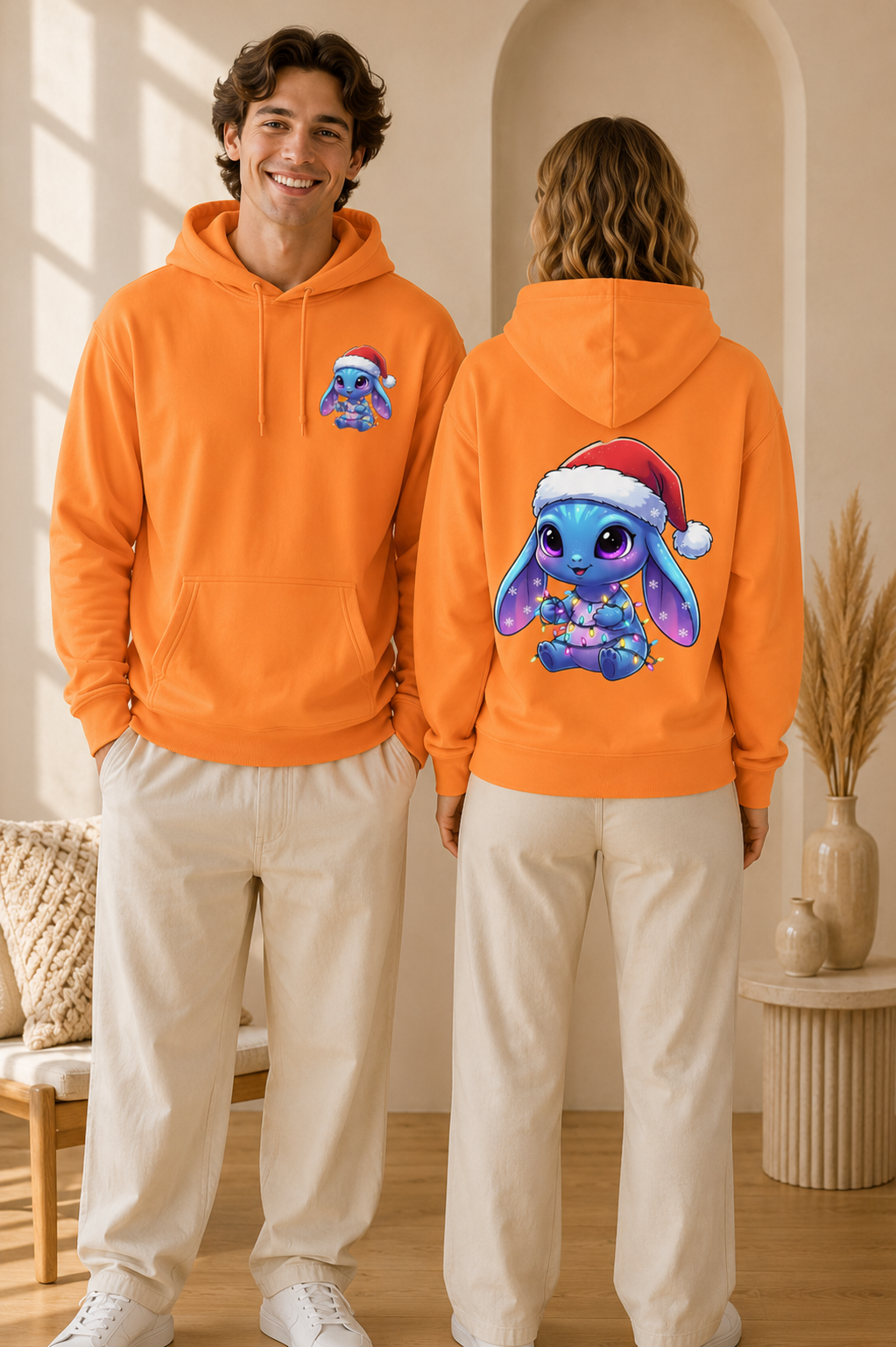 Cute Alien Christmas Hoodie | Blue Monster Holiday Sweatshirt