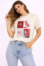 Cotton T-Shirt | Mon Chéri Aesthetic Kiss, Car Print